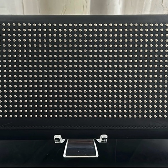 YSL Authentic Saint Laurent Studded Long Wallet - Picture 1 of 16